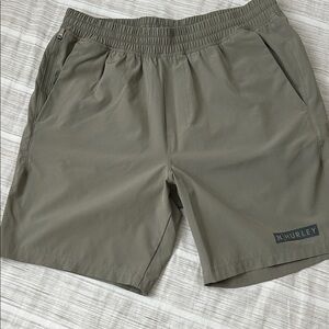 Hurley Men's Khaki Athletic Shorts